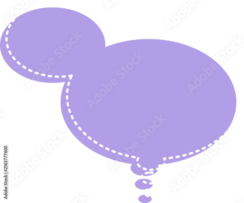 stacked speech bubbles with dotted lines