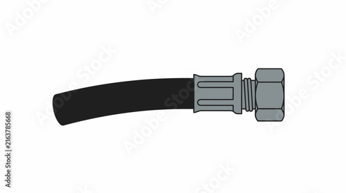 Flexible Hydraulic Rubber Hose with Metal Crimped Fitting for High Pressure Fluid Systems