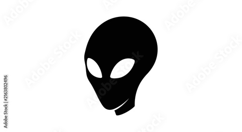 Принти на полотні Minimalist black musical half note symbol or minim icon isolated on a plain white background, simple vector illustration for music theory, composition, and notation design