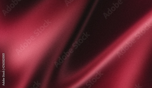 Abstract Deep Crimson Red, Burgundy Wine, and Dark Charcoal Black Gradient Background Featuring Heavy Grainy Noise Texture with Smooth Silk Fabric Fold Waves