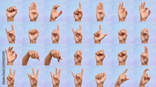 American Sign Language Alphabet Hand Gestures for Deaf Communication