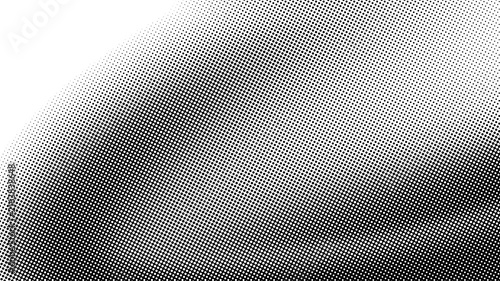 Monochrome halftone dot texture abstract background with grainy pattern as transparent object