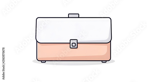Briefcase with a secure clasp closure designed for professional business documentation and travel needs.