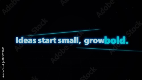 Dynamic graphic illustration of innovative ideas evolving from subtle starts to bold impacts