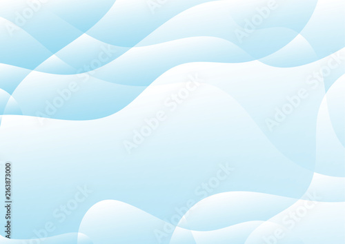 Modern light blue wavy abstract background with soft fluid shapes and elegant gradient curves