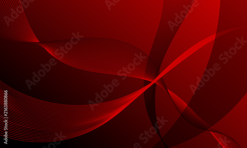 abstract red business elegant smooth stripes lines wavy curves shapes on soft gradient background