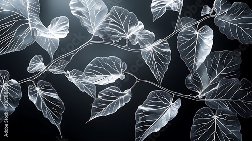 Elegant Leaf Vein Pattern