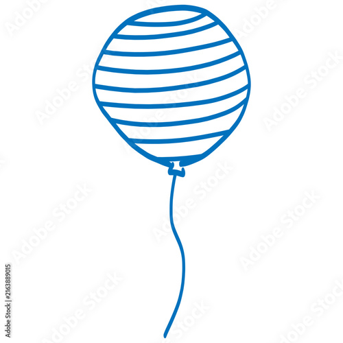 balloons hand drawn illustration doodle decoration 