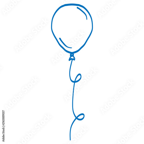 balloons hand drawn illustration doodle decoration 