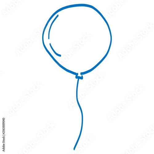 balloons hand drawn illustration doodle decoration 