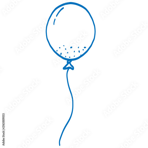balloons hand drawn illustration doodle decoration 