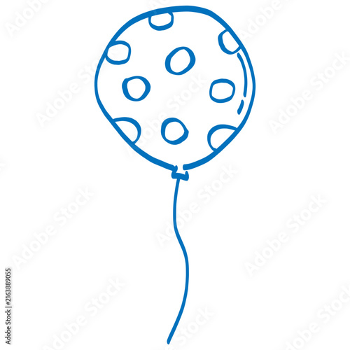 balloons hand drawn illustration doodle decoration 