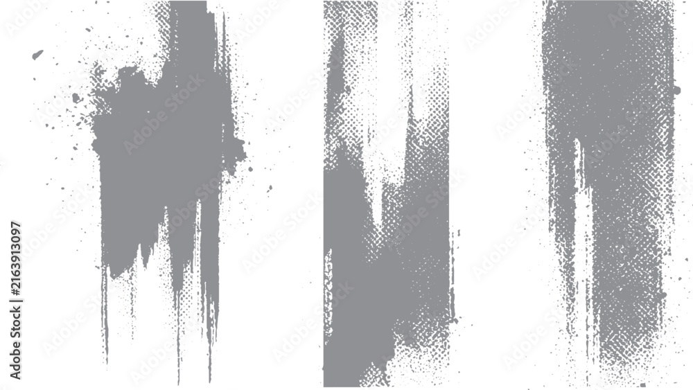 Obraz premium Grunge square texture with faded stipple pattern Black grainy overlay with dissolving distressed effect
