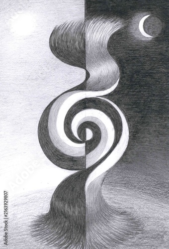 Foto An abstraction on the theme of earthly passions