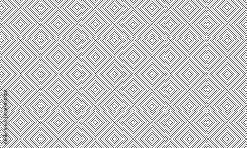 Seamless Diamond Square Pattern Concentric Geometric Line Art Optical Illusion Background