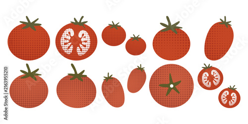 Halftone Tomato Illustration