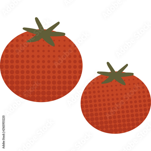 Halftone Tomato Illustration