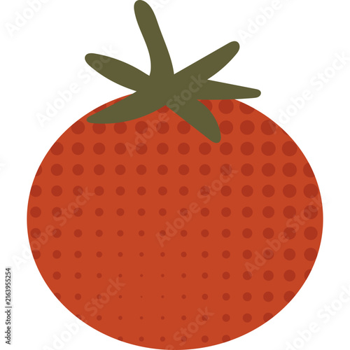 Halftone Tomato Illustration