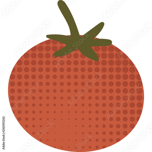 Halftone Tomato Illustration