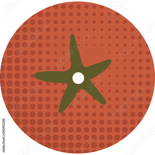 Halftone Tomato Illustration