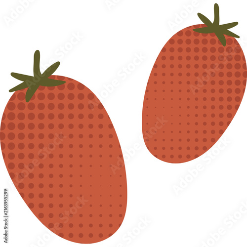 Halftone Tomato Illustration