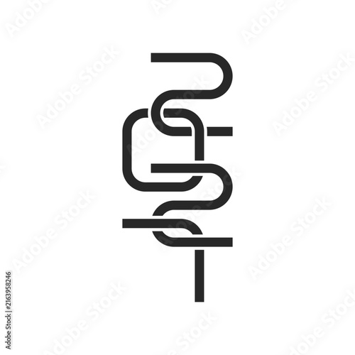 Year 2027 with black and white background