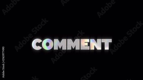 Animated Social Media Call to Action Text with Glitch Effect