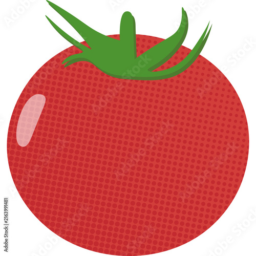 Halftone Tomato Illustration