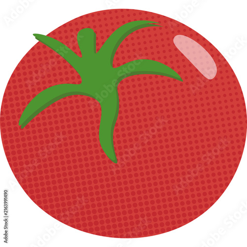 Halftone Tomato Illustration