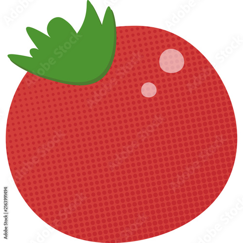 Halftone Tomato Illustration