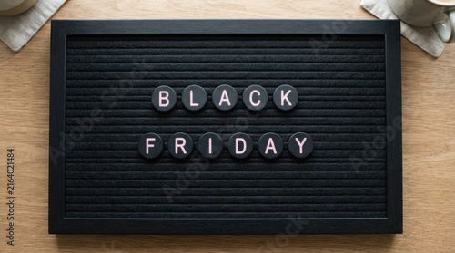 Black Letter Board Showing Black Friday Sign
