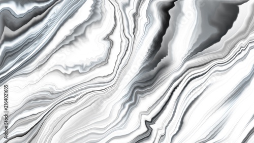 Abstract White and Grey Marble Texture Background with Fluid Waves