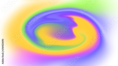 Abstract Vibrant Holographic Swirl Gradient Background with Pastel Colors