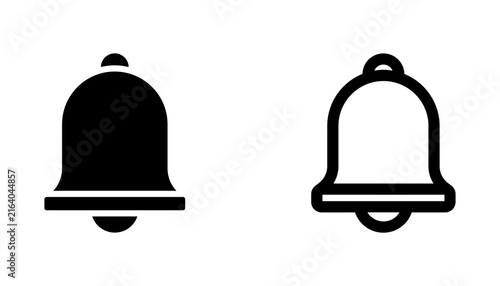 Notification Bell Icon for Alerts, Reminder and Mobile Concept and Web Design, white background vector illustration eps10