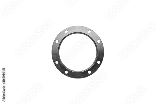 Metal porthole frame with transparent background