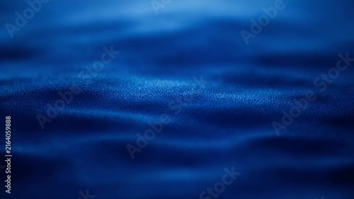 Abstract Deep Blue Fluid Surface With Soft Ripples Motion