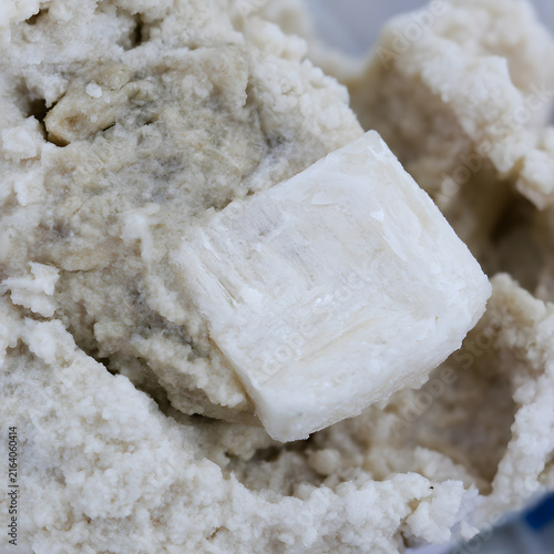 Sodium chloride crystal macro texture