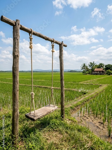 Rice field swing