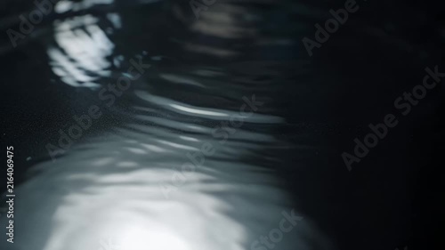 Water Ripple Surface Liquid Motion Close Up Stock Footage