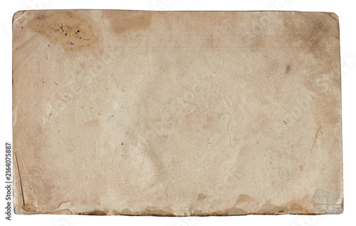 Vintage background of old ancient torn paper texture isolated