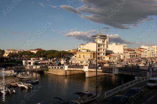 Foto view of the old town of the city of palavas France