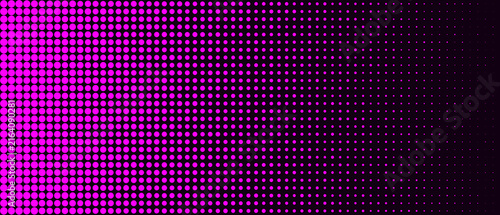 Magenta halftone dots gradient abstract screen printing effect background texture