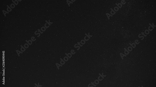 Starry sky. Time-lapse of stars and Milky Way, night in Greece