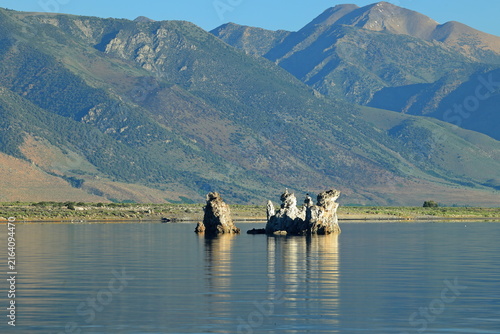 Mono Lake, a saline soda lake in Lee Vining, California, United States