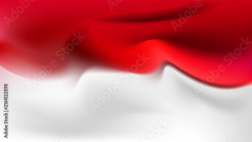 Illustration Abstract Background With Hand Drawn Organic Shapes Smooth and Modern Minimal Style Red and White Gradient mesh Color Design Vector. Ideal for Social Media Posts, Website Banners
