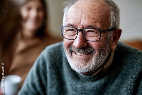 Community care and support visit for senior adult