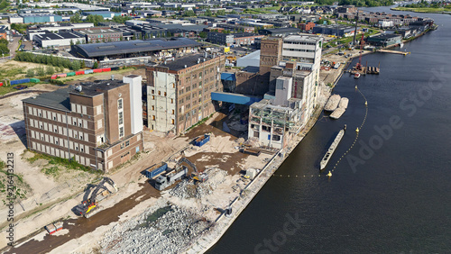 Canvastavla Urban renewal and industrial transformation demolition of flour mill Menaba in W