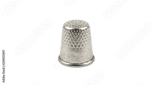 vintage metal sewing thimble for hand stitching needlework tailoring and textile craft protection
