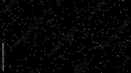 Abstract Motion Graphic Featuring Floating Dust White Particles on Transparent Alpha Channel Background.
