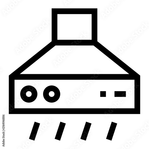 Kitchen range hood icon